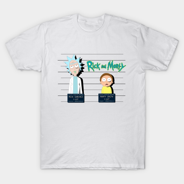 Rick and Morty Mugshot Rick And Morty TShirt TeePublic